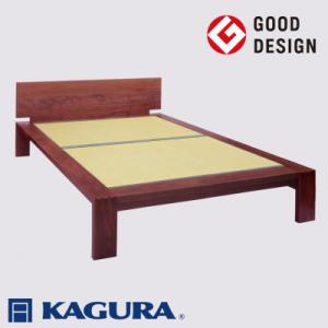 ふるさと納税 常陸大宮市 【家具蔵】タタミベッドモデルノハイヘッド セミダブル ウォールナット材