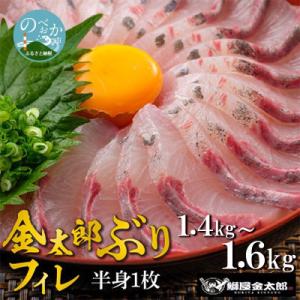 鰤屋金太郎【冷凍】ぶりフィレ1枚 　1.4kg～1.6kg　A864-2