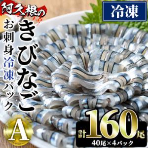 鹿児島県産!阿久根のきびなごお刺身セット(計160尾) 【椎木水産】akn054-05