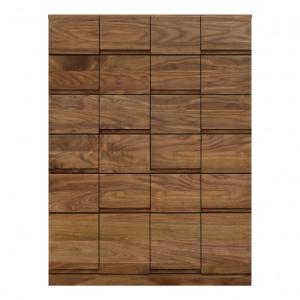 ふるさと納税 大川市 幅88-6段チェスト「ココ」ウォールナット材無垢 桐タンス 衣類収納 大川家具