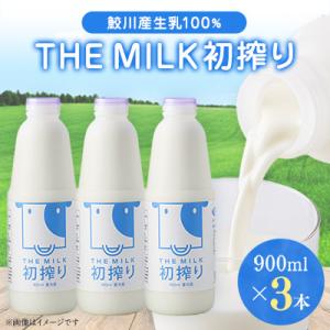 ふるさと納税 鮫川村 【鮫川村産生乳100%】THE MILK 初搾り 900ml　3本セット