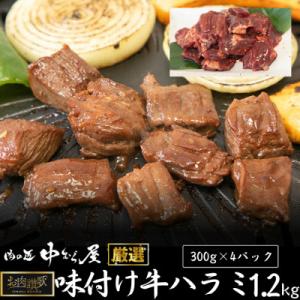 ふるさと納税 花巻市 肉の匠中むら屋厳選　お肉讃歌味付け牛ハラミ1.2kg