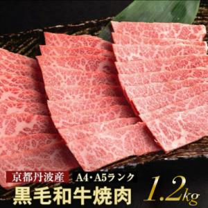 A5 A4 京都産 黒毛和牛 焼肉用 1.2kg(600g×2パック)  小分け 京の肉ひら山厳選