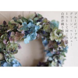ふるさと納税 上富良野町 あじさいのリース/ド...の詳細画像1