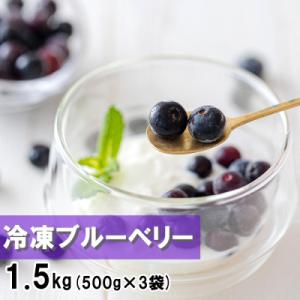 ふるさと納税 美郷町 冷凍ブルーベリー 1.5kg(500g×3) 美郷町産