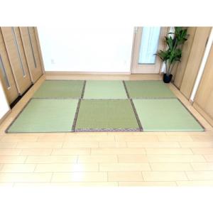 ふるさと納税 宇都宮市 衝撃緩和型畳「ケアケア・ハイハイ畳(R)」 ご年配から赤ちゃんまで安心!安全!置き畳6枚　花縁