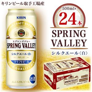 ふるさと納税 取手市 キリンビール取手工場産　スプリングバレー シルクエール〈白〉　500ml×24本入