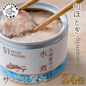 缶詰工場直送　伝統のさば缶「旬ほとぎ」水煮24缶