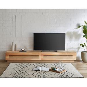 ふるさと納税 大川市 テレビ台 ルーチェ ヒノキ無垢【サイズ:幅214-244cm、カラー:ヒノキ無垢】