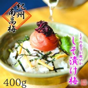 ふるさと納税 白浜町 【梅農家手づくり梅干】【紀州南高梅】””紅しその薫り””しそ漬け梅　特選(400g)