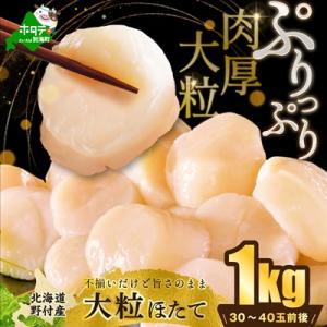 ふるさと納税 別海町 北海道 大粒 ほたて貝柱1kg 訳あり 刺身用 海鮮 ホタテ大 玉冷『ホタテと...