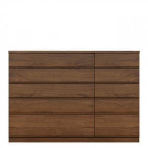 ふるさと納税 大川市 桐タンス 幅148-5段「ミンクス」ウォールナット材 無垢 木製 大川家具