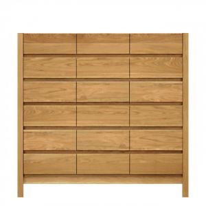 ふるさと納税 大川市 チェスト 幅122-6段「シーズ」ホワイトオーク材 大川家具