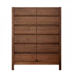 ふるさと納税 大川市 チェスト 幅92-6段「シーズ」ウォールナット材 大川家具