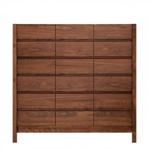 ふるさと納税 大川市 チェスト 幅122-6段「シーズ」ウォールナット材 大川家具