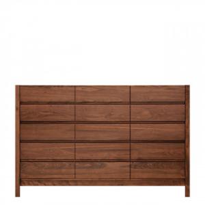 ふるさと納税 大川市 チェスト 幅156-5段「シーズ」ウォールナット材 大川家具