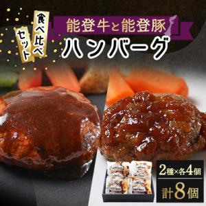 【温めるだけ!】石川県ブランド「能登牛&能登豚」和風おろしとデミグラスハンバーグ 120g x 8個
