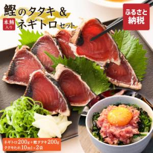 鰹タタキ・ネギトロ(本鮪入り)のセット