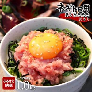 ふるさと納税 土佐市 滑らか食感　ネギトロ1,000g(500g×2袋)　簡単便利!