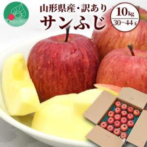 【訳あり】りんご サンふじ 10kg (30～44玉前後) 山形県産 【令和8年産 先行予約】