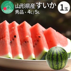 すいか 4L～5L(9kg以上) 1玉 山形県産 ギフト用 【令和8年度産 先行予約】