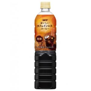 UCC　おいしいカフェインレスコーヒー　無糖　900ml×12本
