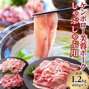 浜田市産　ケンボロー芙蓉ポーク　しゃぶしゃぶ用　合計1.2kg