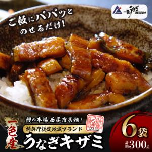一色産うなぎキザミ(50g×6パック)セット・I041-12