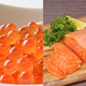 ふるさと納税 白糠町 「いくら醤油漬(鮭卵)」 × 「エンペラーサーモン」の親子丼セット