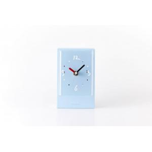 ふるさと納税 東大阪市 【有名デザイナー監修】おしゃれで可愛い彩り豊かな置き時計 SPAZIO(スパツィオ)ホリゾンブルー