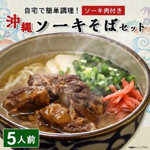 ソーキそば 5人前セット (ソーキ肉付き)  沖縄料理 を自宅で簡単調理! 沖縄そば
