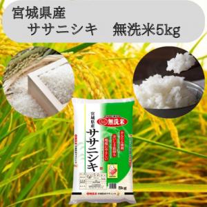 令和7年産　宮城県産【ササニシキ】無洗米5kg