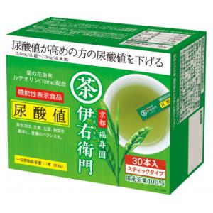 ふるさと納税 木津川市 伊右衛門 機能性表示食品インスタント緑茶スティック尿酸値30本入