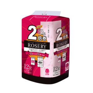 トイレットペーパー ローザリー2倍巻 ダブル50m 12ロール×6パック