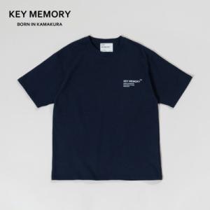 ふるさと納税 鎌倉市 KEYMEMORY鎌倉のヘビーコットンTシャツ NAVY サイズ2