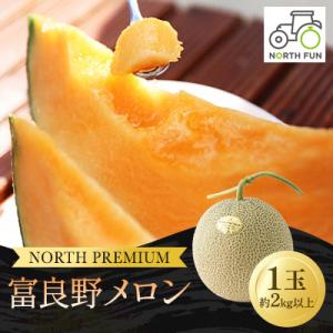 【2026年発送先行受付】富良野メロン『NORTH PREMIUM』 1玉 約2kg以上