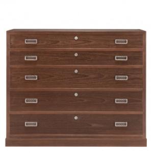 ふるさと納税 新潟県 加茂桐箪笥 整理たんす 甘栗(焼き桐仕上げ)