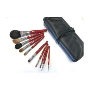 ふるさと納税 熊野町 熊野化粧筆　ラグジュアリセット　軸色:赤