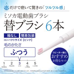 ふるさと納税 箕面市 【エコ包装】水だけで磨くMISOKA電動歯ブラシ 替ブラシ コンパクトサイズ・...