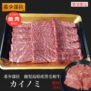 ふるさと納税 姶良市 【希少部位】鹿児島県産黒毛和牛カイノミ焼肉300g