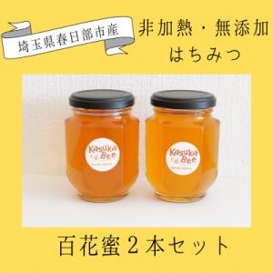 ふるさと納税 春日部市 非加熱はちみつ 百花蜜 2本セット