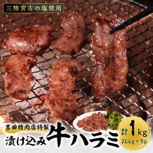 ふるさと納税 宮古市 吉田精肉店の漬け込み牛ハラミ