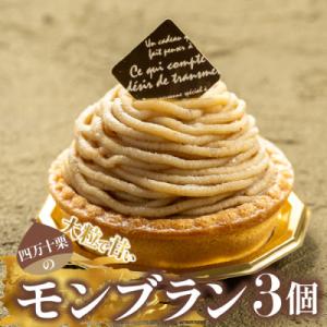 たまご農場直営スイーツ!四万十栗のモンブラン　3個入り