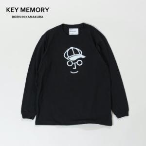 ふるさと納税 鎌倉市 KEYMEMORY鎌倉のキャスケットロングTシャツ BLACK　サイズ1