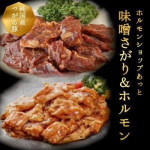 ふるさと納税 藤崎町 津軽豚の味噌サガリ&amp;ホルモンセット (850g)保存料・化学調味料無添加