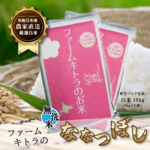 ふるさと納税 長沼町 【令和5年産】ななつぼし白米5kg×2　無洗米