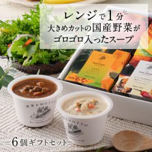 ふるさと納税 静岡市 野菜をMOTTO　国産野菜のレンジカップスープ　6個ギフトセット