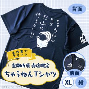 ふるさと納税 千早赤阪村 LL　紺　大阪府千早赤阪村　金剛山頂売店限定　ちゃうねんTシャツ