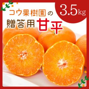 コウ果樹園の贈答用【甘平】3.5kg(バラ詰め)【D33-35】