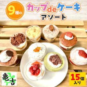 ふるさと納税 藤沢市 9種のカップdeケーキアソート15個入り